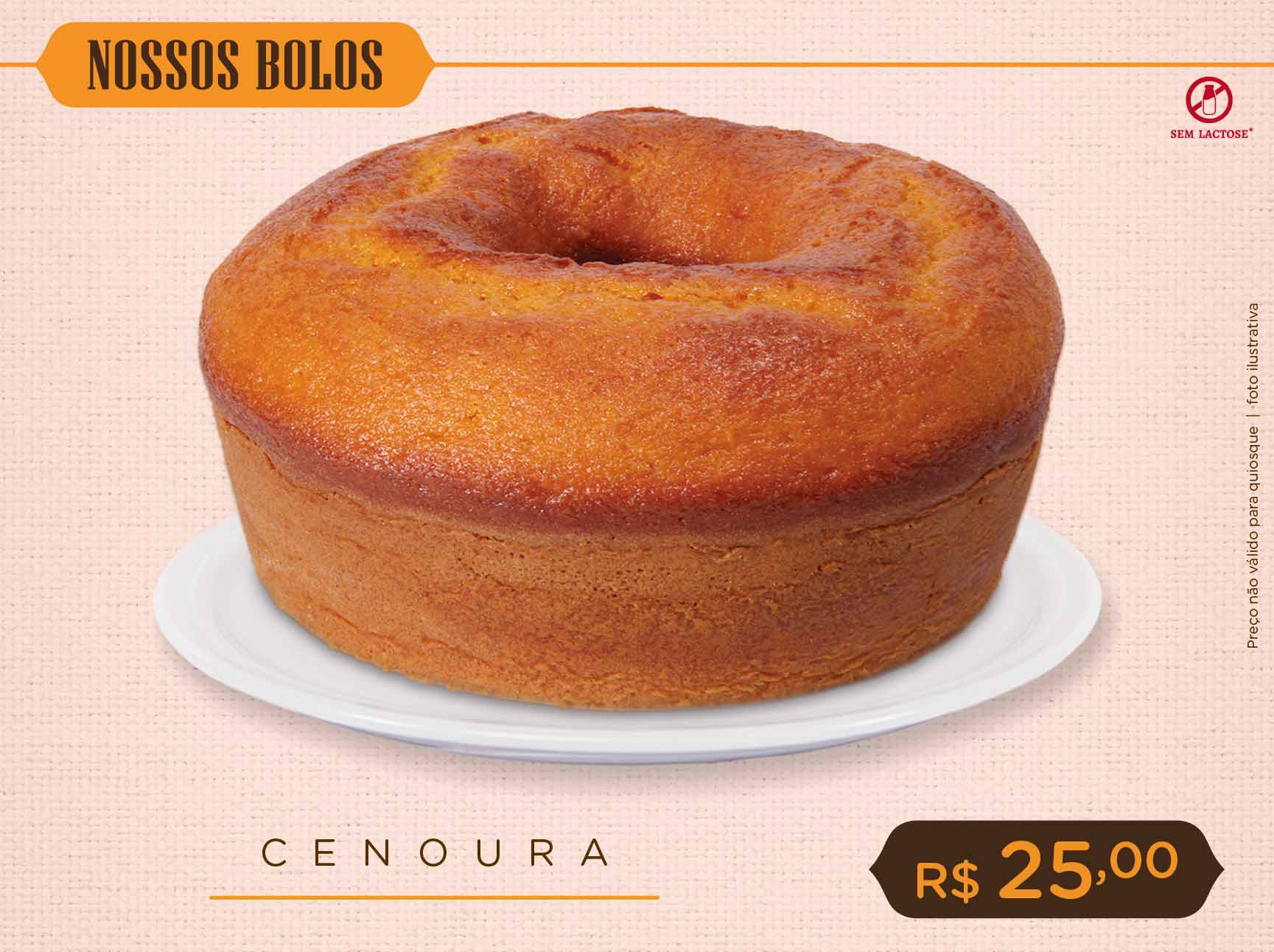 Cenoura - Sem lactose 
