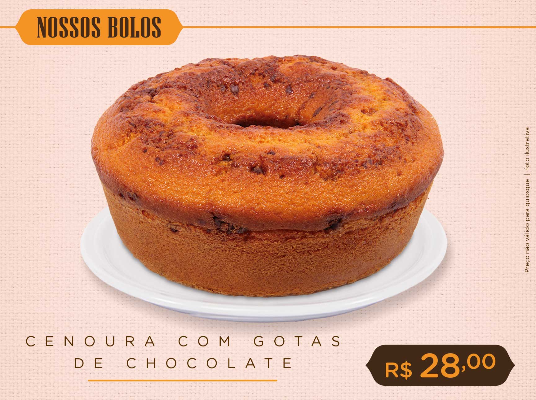 Cenoura c/ Gotas de Chocolate