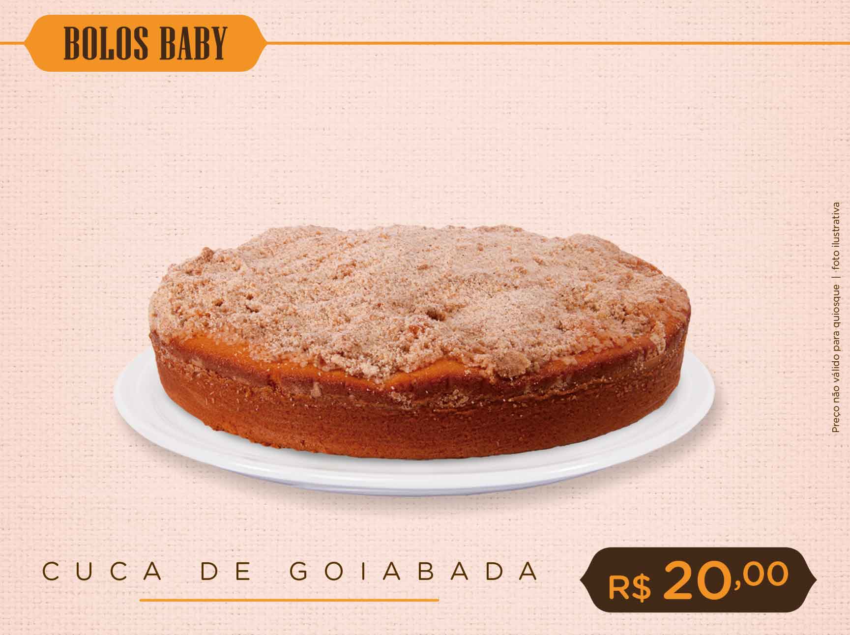 Cuca de Goiabada (Bolos Baby)
