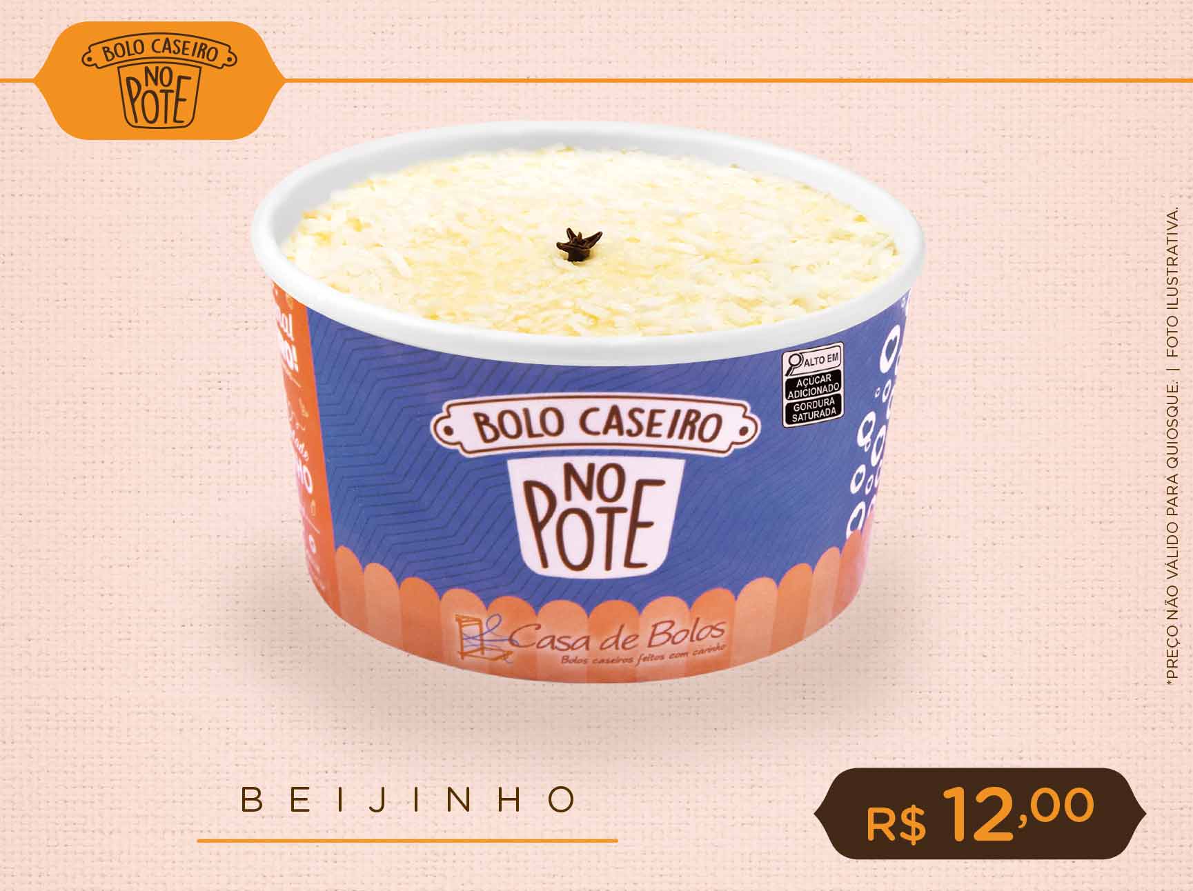 Beijinho (Bolo caseiro no pote)