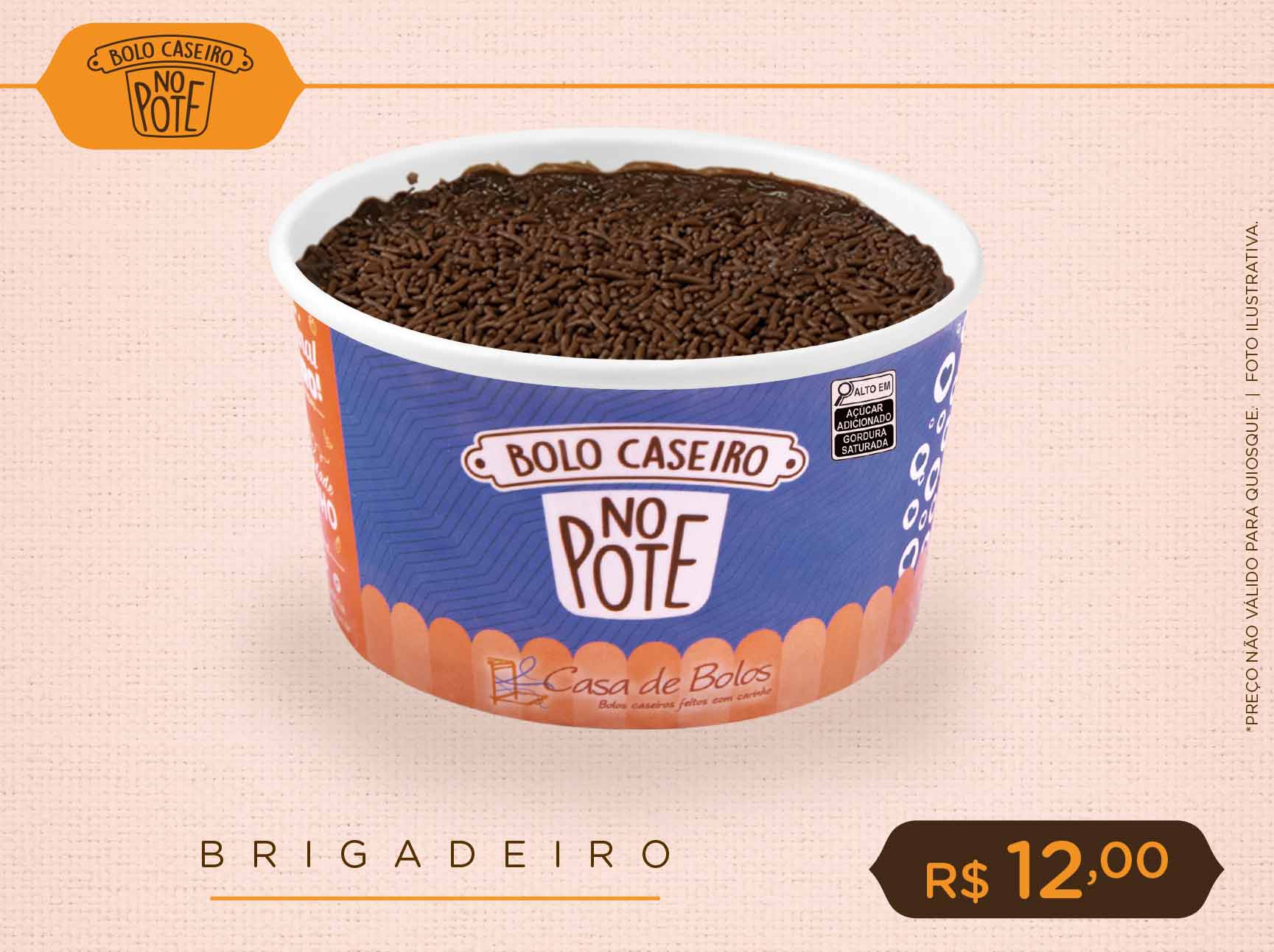 Brigadeiro  (Bolo caseiro no pote)