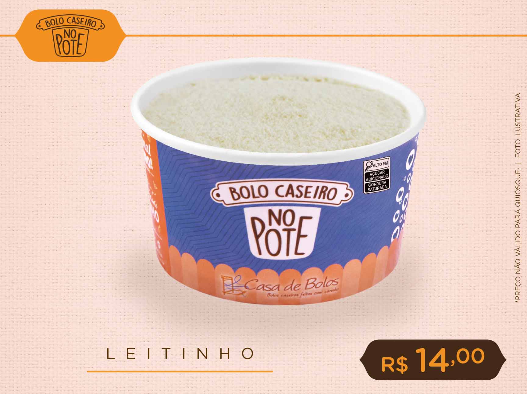 Leitinho  (Bolo caseiro no pote)