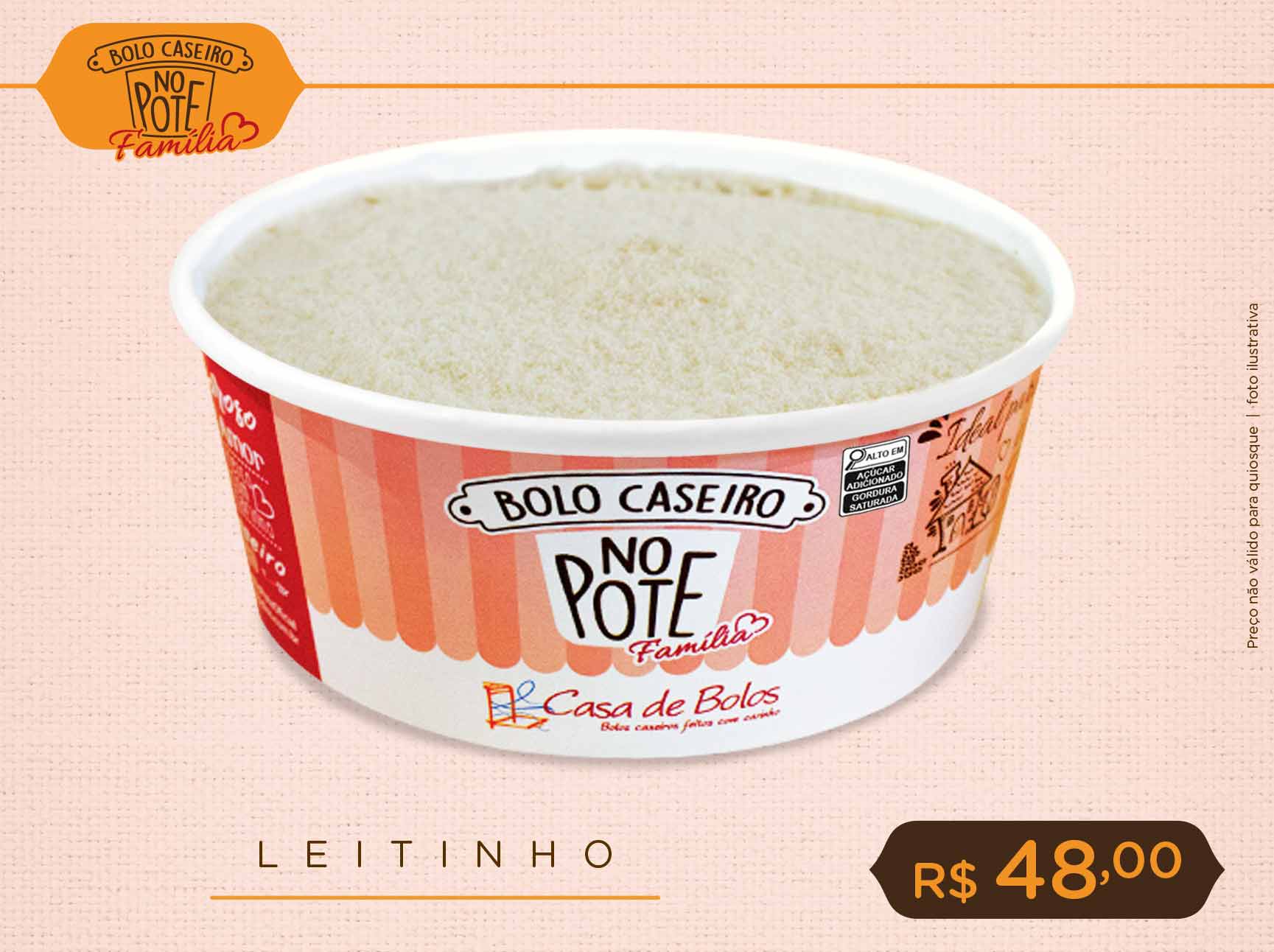 Leitinho (Bolo caseiro no pote família)