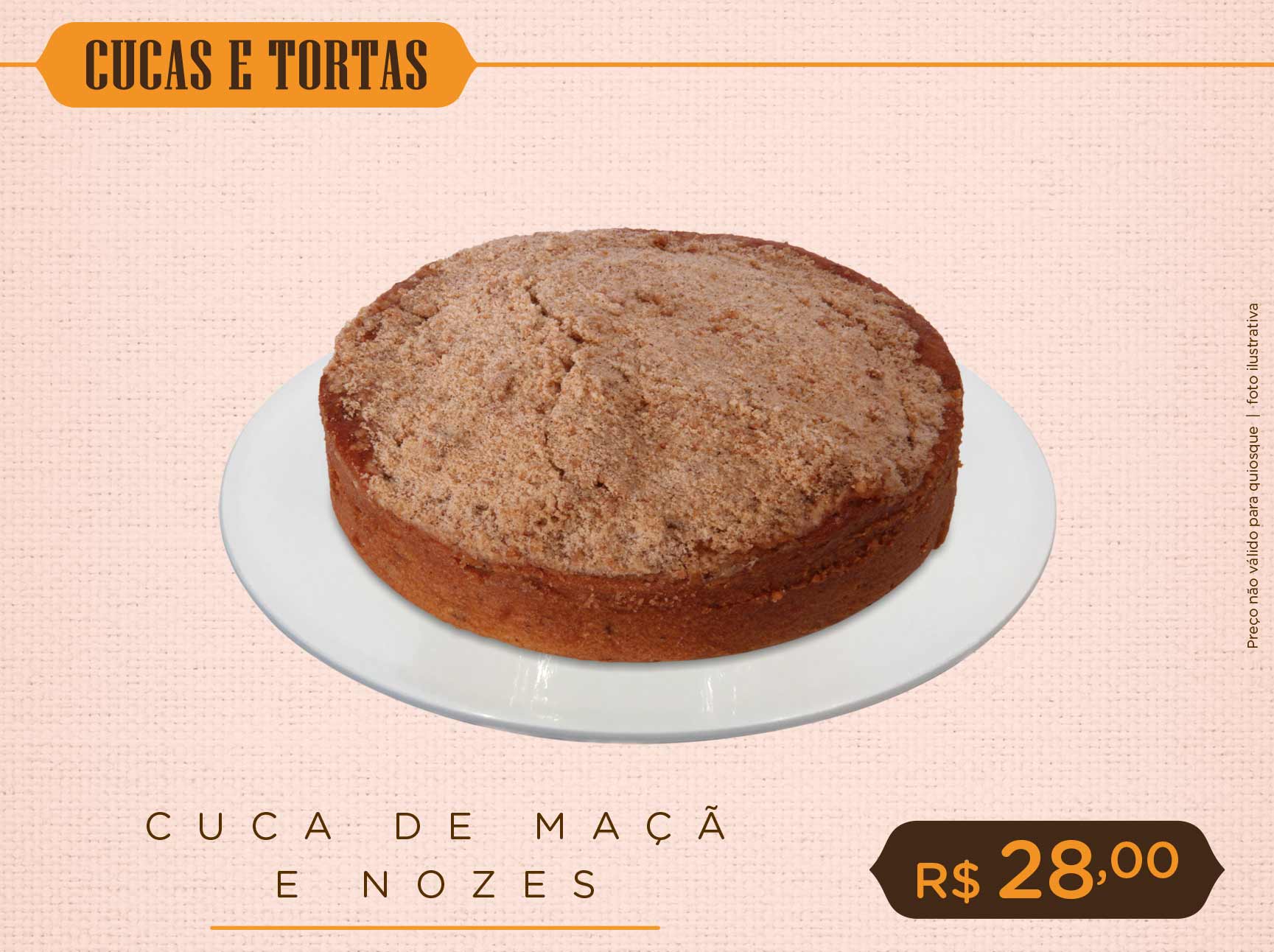 Cuca de maça e Nozes